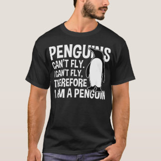 Camiseta Pinguins Não Conseguem Voar Engraçado