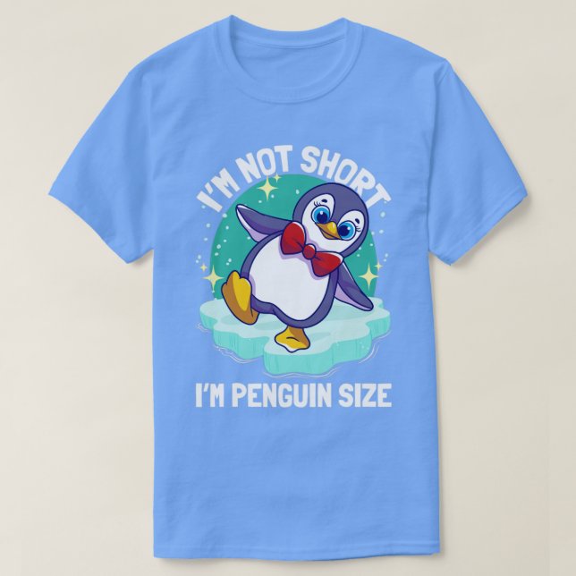 Camiseta Pinguins Não Curto Tamanho Do Pinguim Im1 (Frente do Design)