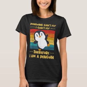 Camiseta Pinguins Não Podem Voar Eu Não Posso Voar Portanto