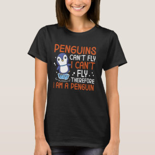 Camiseta Pinguins não podem voar, não posso voar pinguim en