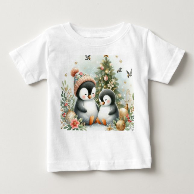 Camiseta Pinguins Natal (Frente)