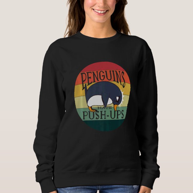 Camiseta Pinguins Odeiam Empurrar Pinguins (Frente)