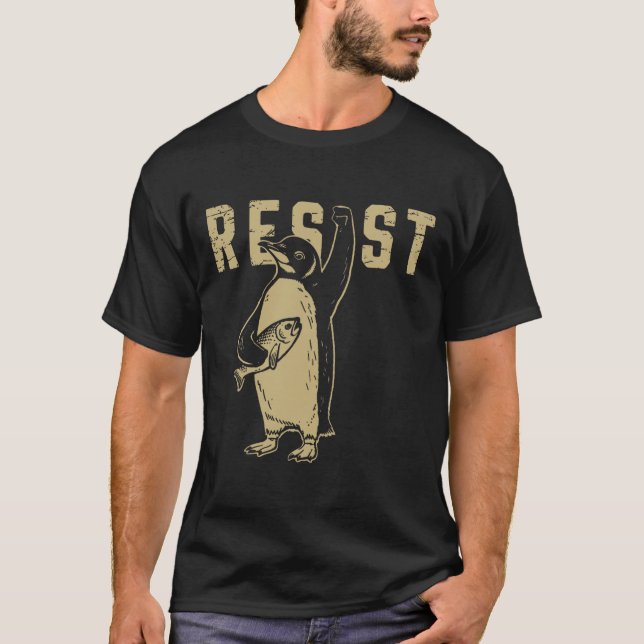 Camiseta Pinguins Pinguins Contra Pinguins Engraçados (Frente)