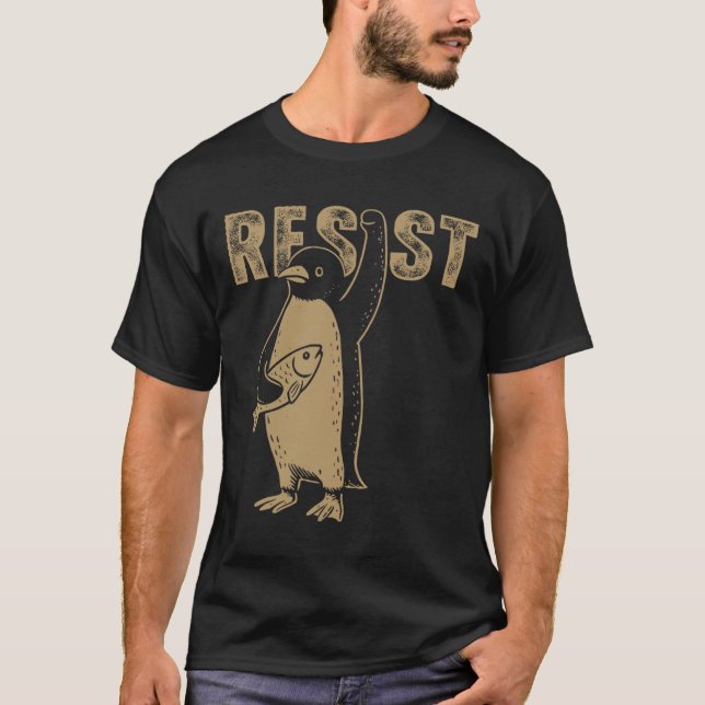 Camiseta Pinguins Pinguins Contra Pinguins Engraçados (Frente)