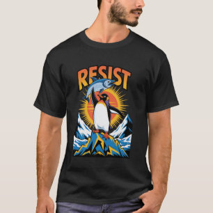 Camiseta Pinguins Protestam Contra Tarifas Pinguim Divertid