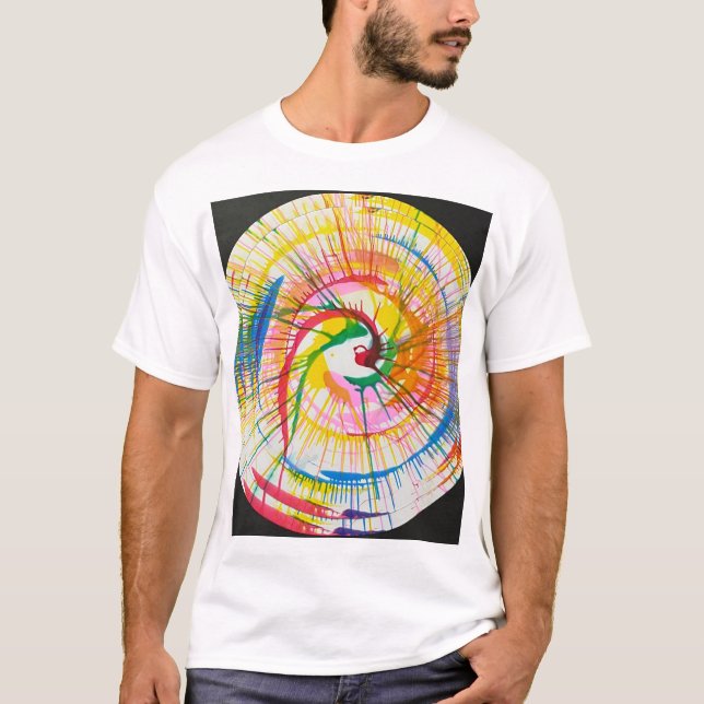 CAMISETA PINHA DE CORES GIRATÓRIA (Frente)