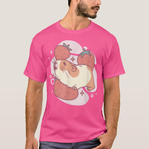Camiseta Pinheiro-Da-Guiné E Morangos Morango-Morango Pet