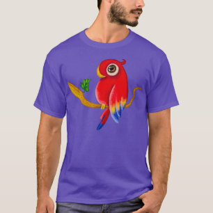 Camiseta pinheiro-de-arara-dourado tradicional desenho past