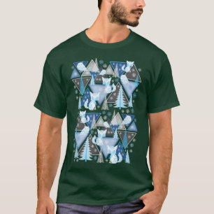 Camiseta Pinheiro-de-inverno, Abstrato