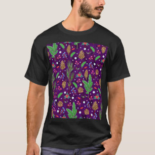 Camiseta Pinheiro de Natal Cones: Festivo Sem Costura