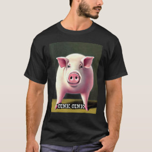Camiseta Pinheiro-de-porco branco Oink 30