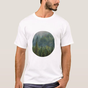 Camiseta pinheiros de uma floresta