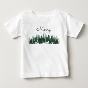 Camiseta Pinheiros verde floresta natureza Natal Feriado  