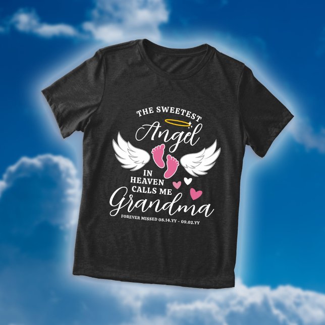 Camiseta Pink Angel me chama de vovó perda da neta (Criador carregado)