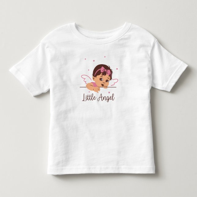 Camiseta Pink Angel Wings Bonitinha (Frente)