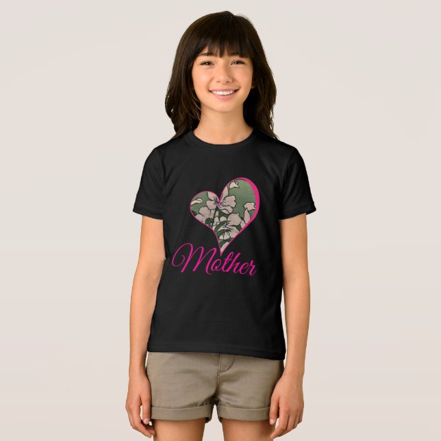 Camiseta Pink Blossom Verde (Frente Completa)