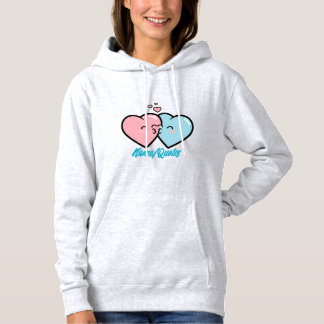Camiseta Pink & Blue Hearts Kiss