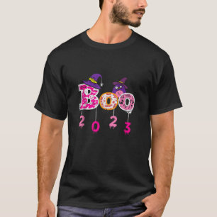 Camiseta Pink Boo 2023 Spider WItch Hallowee Cute Scary