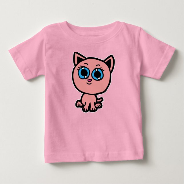 Camiseta Pink Chibi Kitty (Frente)