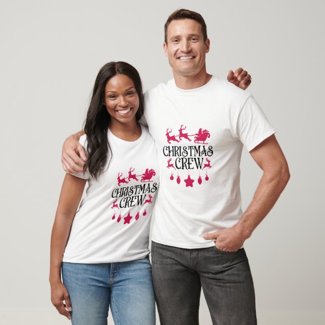 Camiseta Pink Christmas - Equipe de Natal (Unissex)
