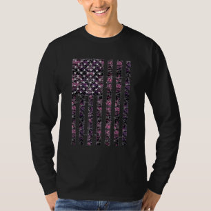 Camiseta Pink Deer Hunting Camo Camouflage EUA
