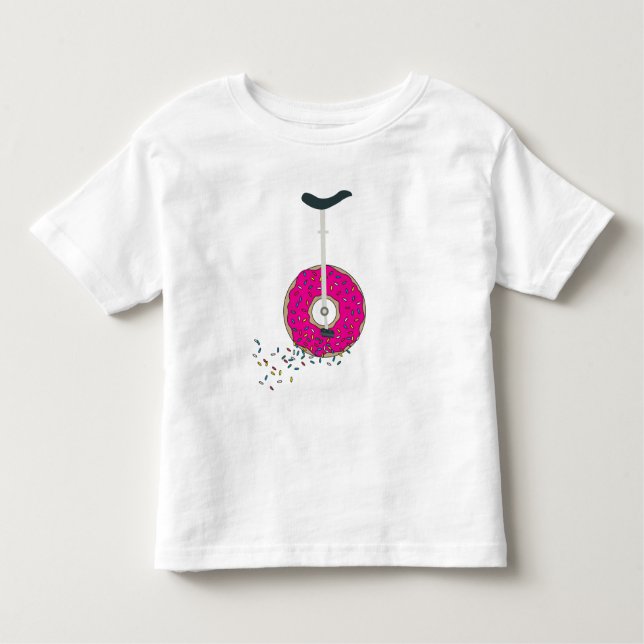 Camiseta Pink Doughnut Wheel Sprinkles Coloridos Coloridos (Frente)