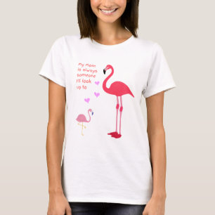 CAMISETA PINK FLAMINGO À PROCURA DA CAMISA-T DA MÃE