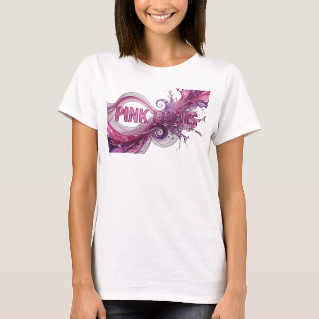 Camiseta PINK FOCUS Rosa Bonita (Frente)