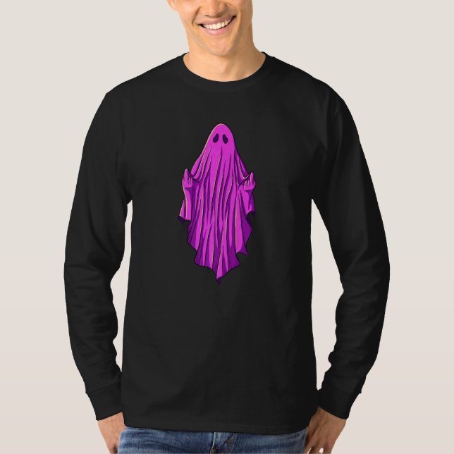 Camiseta Pink ghost with middle fingers   (Frente)