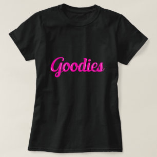 Camiseta PINK GOODIES Tipo Tipografia Vintage Caprichosa