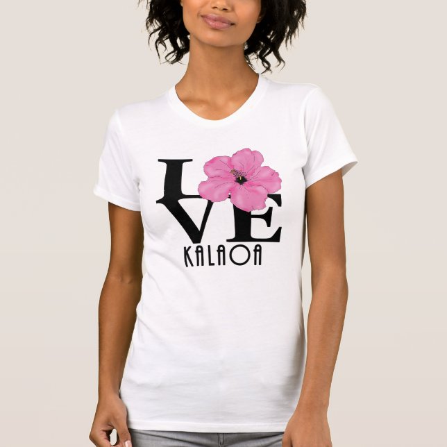 Camiseta Pink Kalaoa (impressão frontal) (Frente)