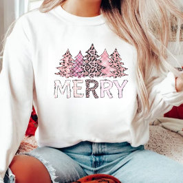 Camiseta Pink Lepard Natal Cozy de inverno