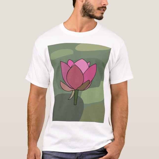 Camiseta Pink Lotus Flower (Frente)
