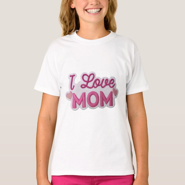 Camiseta Pink Love for Mom (Frente)