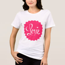 Camiseta Pink Love Heart