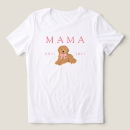 Camiseta Pink Mama Golden Doodle Birthday