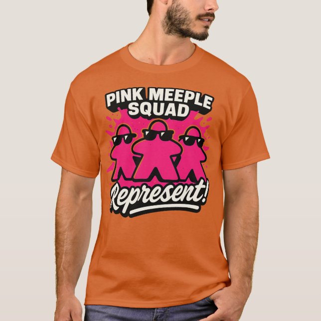 CAMISETA PINK MEEPLE SQUAD (Frente)