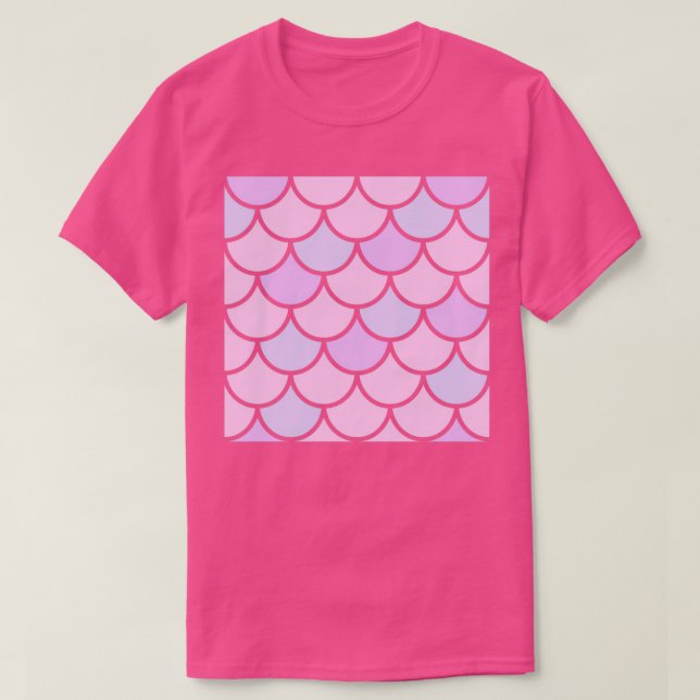 Camiseta Pink mermaid scales (Frente do Design)