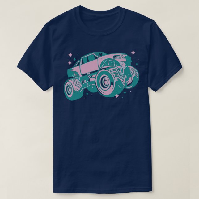 CAMISETA PINK MONSTER TRUCK  (Frente do Design)