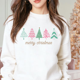 Camiseta PINK NOEL Boho Árvore de Natal Feliz Natal