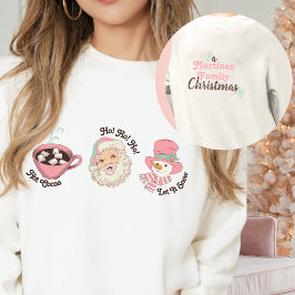 Camiseta PINK NOEL Família de Papais noeis personalizados