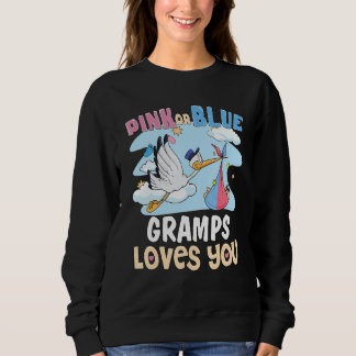 Camiseta Pink or Blue Gramps Loves You Best Grandpa Ever Gr