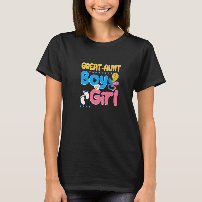 Camiseta Pink or Blue Great Aunt Loves You Best Auntie Ever (Frente)