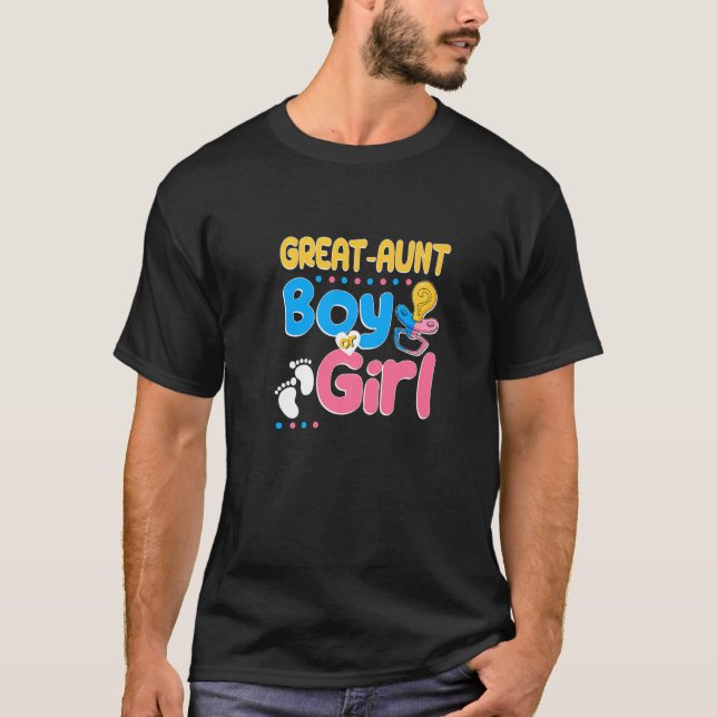 Camiseta Pink or Blue Great Aunt Loves You Best Auntie Ever (Frente)