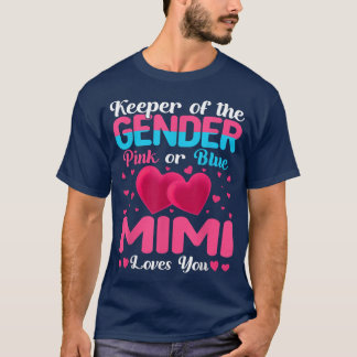 Camiseta Pink Or Blue Mimi Loves You Keeper Gender Reveal B