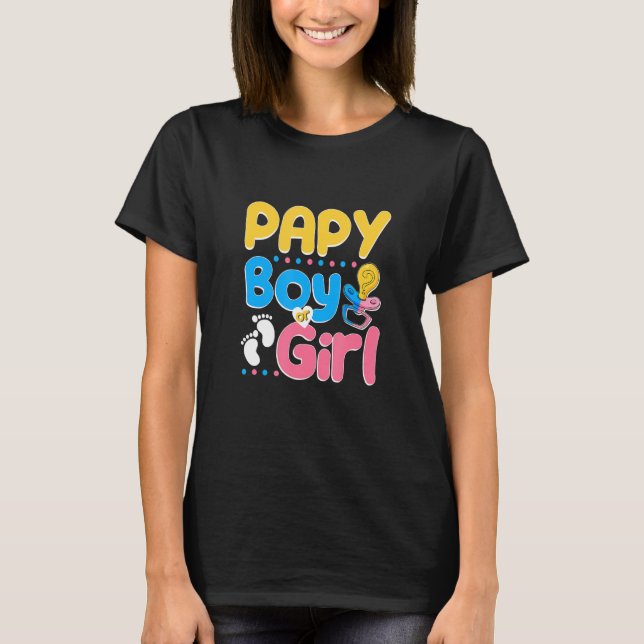 Camiseta Pink or Blue Papy Loves You Best Dad Ever Fatherho (Frente)