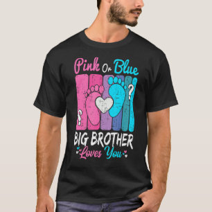 Camiseta Pink Ou Azul Grande Irmão Te Ama Rever Sexo P