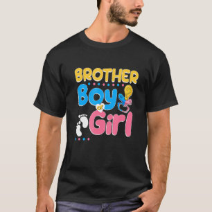 Camiseta Pink ou Blue Brother ama você melhor irmão nunca