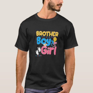 Camiseta Pink ou Blue Brother ama você melhor irmão nunca