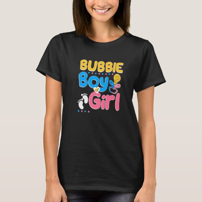 Camiseta Pink ou Blue Bubby ama sua avó judia (Frente)